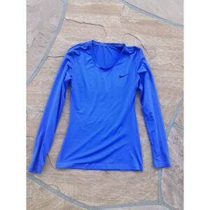 Nike Pro Women's Dry-Fit Long Sleeve Shirt Medium Fitted Activewear